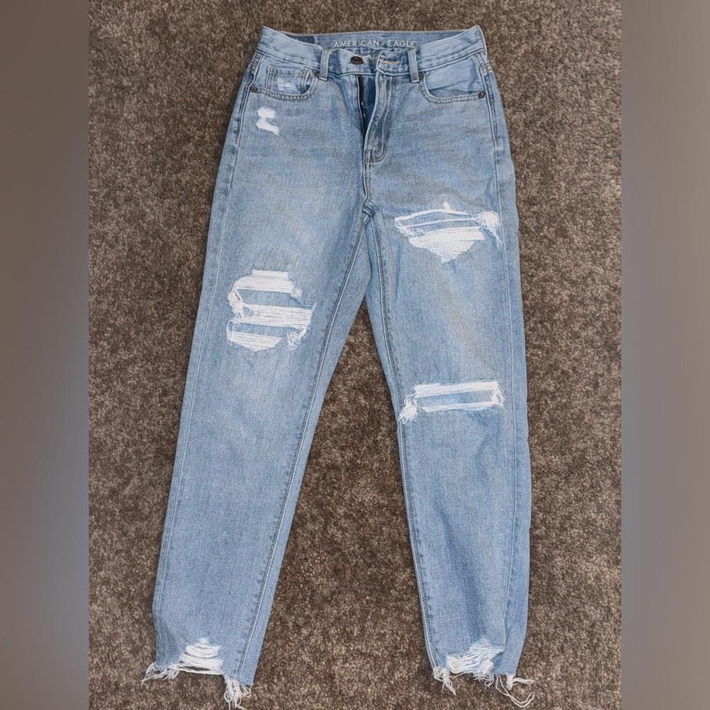 American Eagle Outfitters Light Blue High Rise Jeans